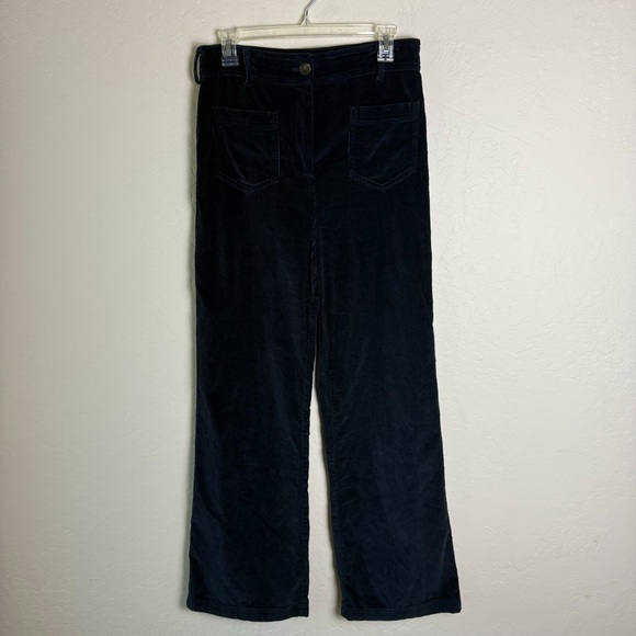 Sezane The 70's Trousers Navy Blue Corduroy EU 40 US 8 - Picture 2 of 16